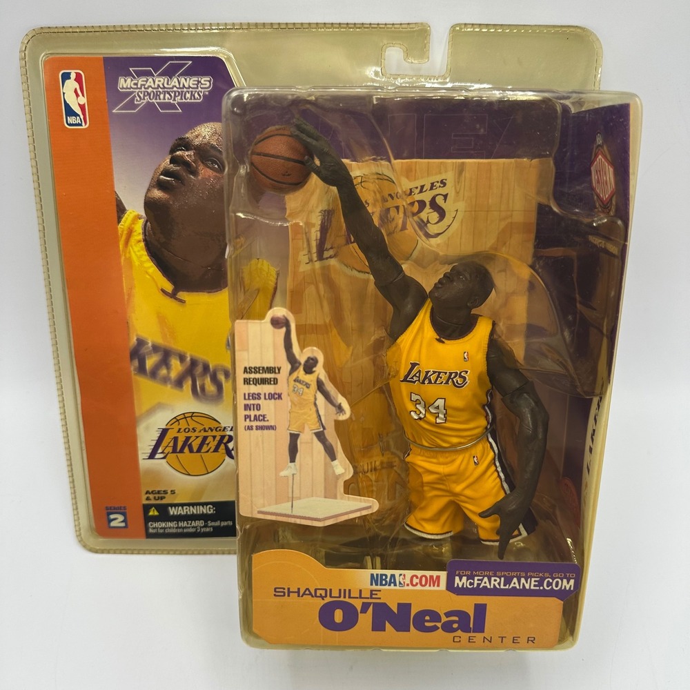 McFarlane NBA Series 2 Shaquille O'Neal Los Angeles Lakers Action Figure 2002